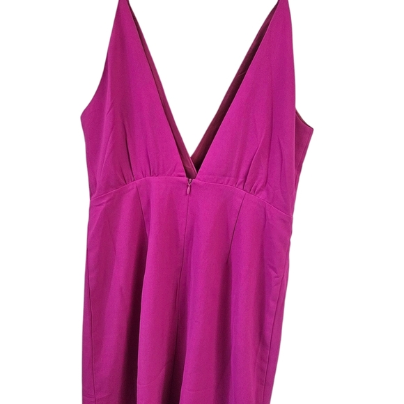 SUGAR +LIP2- Women's M Sleeveless Hot Pink Symetrical Cocktail - Picture 2 of 6
